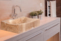 Washbasin italian travertino